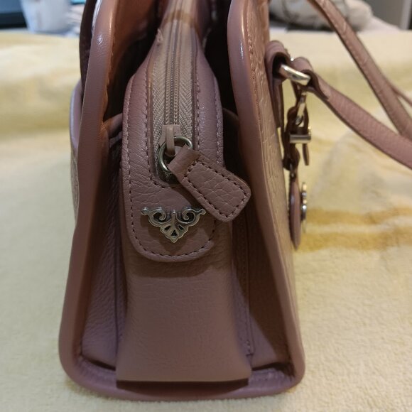 Genuine Brighton Shoulder Bag, Lt. Pink Alligator - Picture 6 of 7